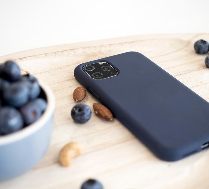 Actual product image Mobiparts Silicone Cover Samsung Galaxy S20 Plus 4G/5G Blueberry Blue (Samsung Galaxy S20+)