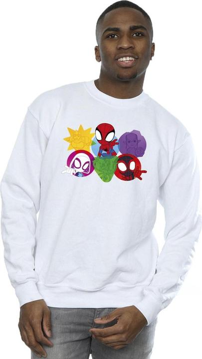 Immagine prodotto Spidey And His Amazing Friends Faces Felpa Uomo (5XL)