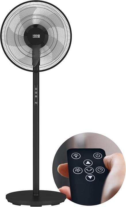 Image du produit Lebenlang Leiser Standventilator mit Fernbedienung & LED-Display (60 dB)