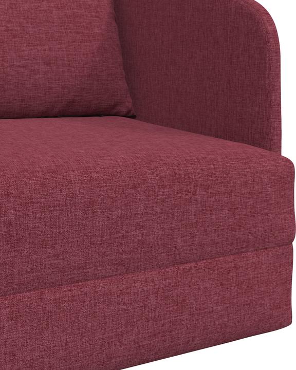 Produktbild VidaXL Fussboden Schlafsofa 2-in-1 Weinrot 65x80x83 cm Stoff (1.5-Sitzer)