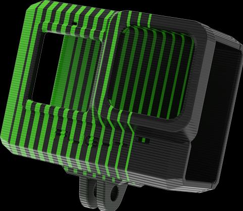 Produktbild iFlight TPU Adjustable GoPro Hero 9 Mount (040°) Green & Black (Drohnenhalterung)