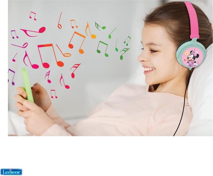 Produktbild Lexibook Disney Minnie Mouse Stereo Kopfhörer für Kinder, faltbar, kabelgebunden, mit Lautstärkebegrenzung