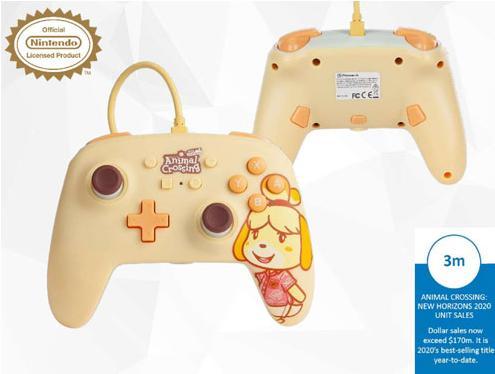 Actual product image PowerA Enhanced Wired Controller For Nintendo Switch - Animal Crossing: Isabelle (Switch)