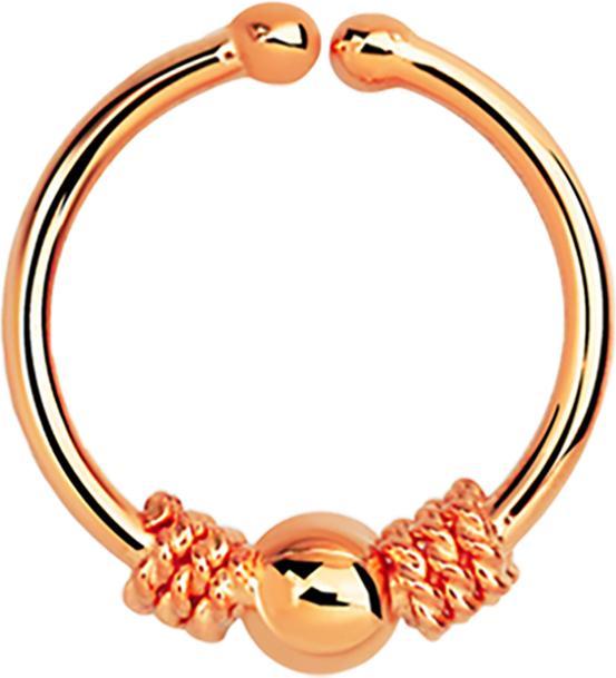 Produktbild Star Piercing Fake Septum mit kleiner Seilwindung und Kugel rosegold