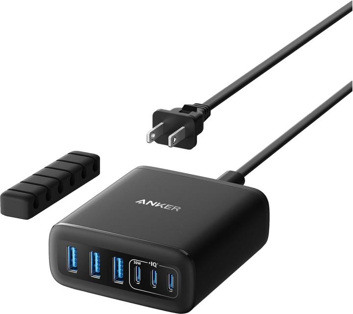 Produktbild Anker 6-in-1 Ladestation 112W 3x USB-A 3x USB-C schwarz (112 W)