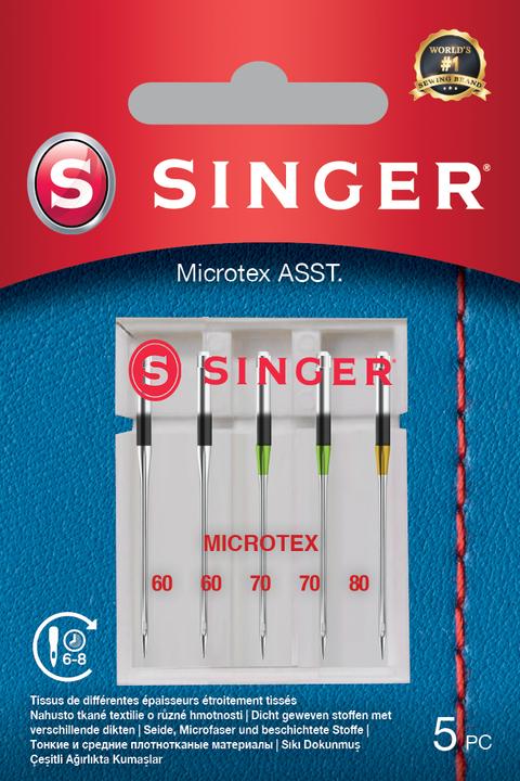 Immagine prodotto Singer Ago per macchina da cucire MICROTEX, assortimento, confezione da 5