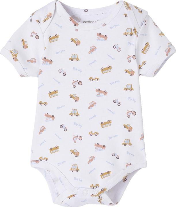Actual product image Vertbaudet Bio-Kollektion: 5er-Pack Baby Kurzarm-Bodys in Geschenkbox (68)
