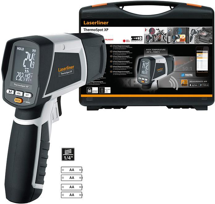 Image du produit Laserliner Thermomètre infrarouge ThermoSpot XP (-40°-1500°C50:1, type K, USB, BLE)