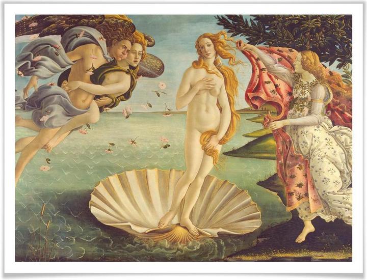 Produktbild Trenddeko Botticelli - Geburt der Venus (120 x 100 cm)