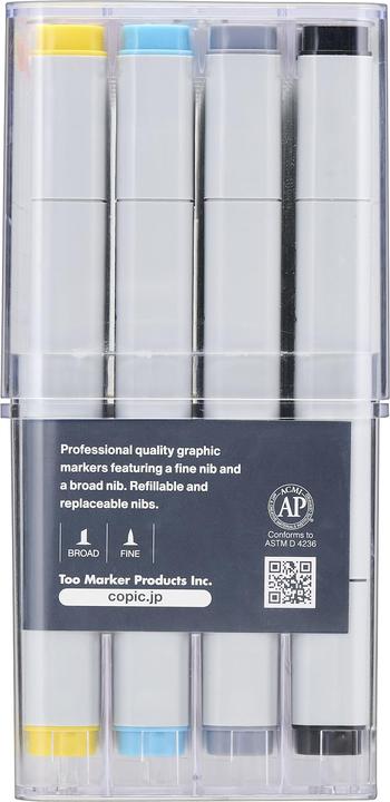 Produktbild Copic Basis Set (Grau, 7 mm, 36 x)