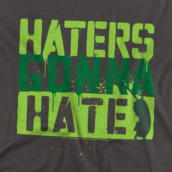 Immagine prodotto Spongebob Squarepants Haters Gonna Hate Maglietta Adulto Unisex (XXL)