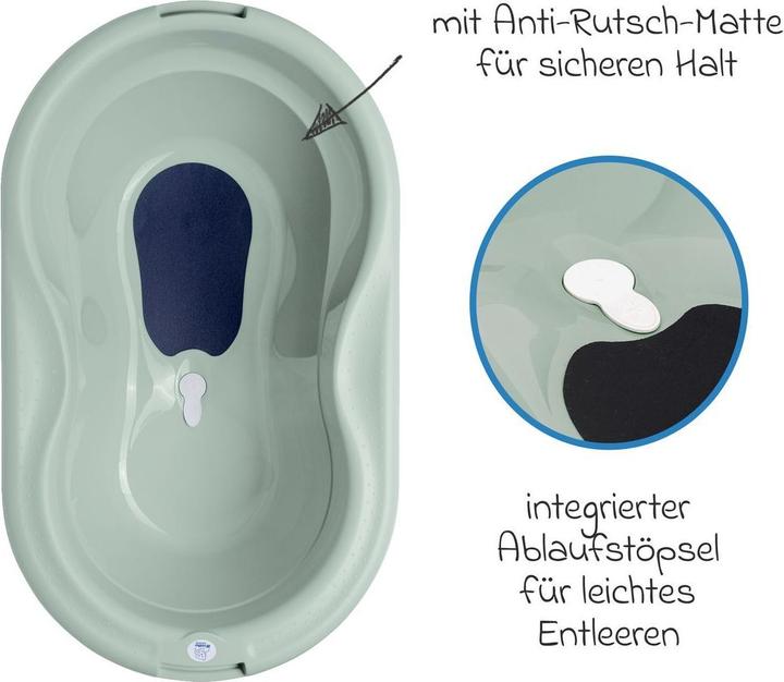 Immagine prodotto Rotho Babydesign Babybadewannen & Badeeimer Baby-Badewanne Tilo - mit Anti-Rutschmatte