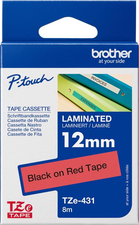Produktbild Brother Tze-431 (1.20 cm, Rot)