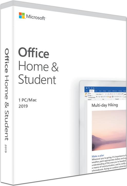 Actual product image Microsoft Office Home & Student 2019 English (1 User, unlimited)