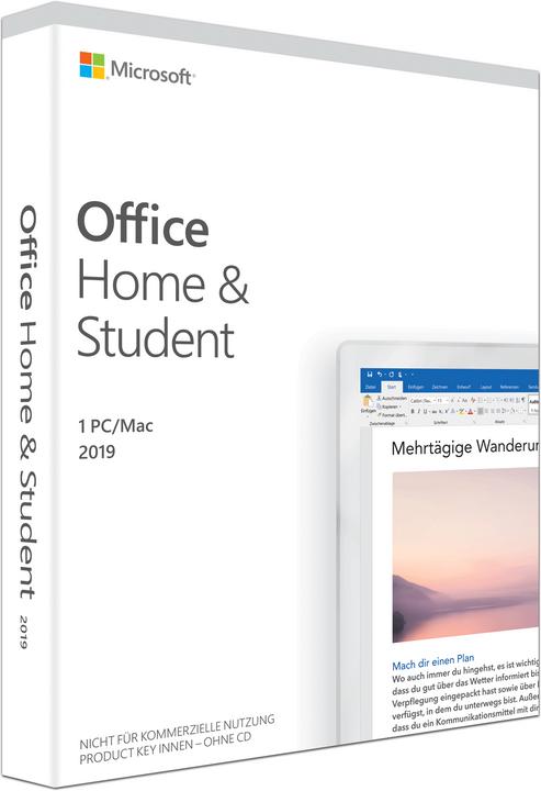 Image du produit Microsoft Office Home & Student 2019 Allemand (1 Utilisateur, Illimité)