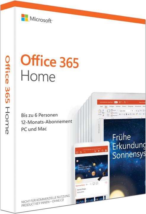 Microsoft Office 365 Thuis Duits (1 Gebruiker, 12 maanden)