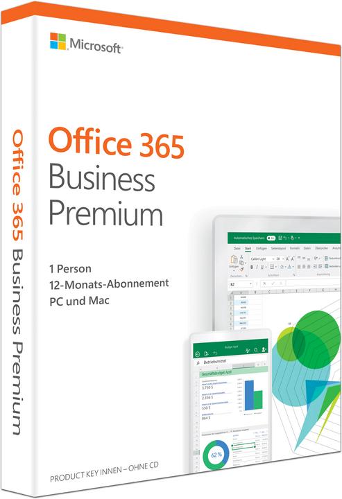 Produktbild Microsoft Office 365 Business Premium Deutsch (1 User, 12 Monate)