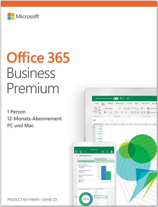 Produktbild Microsoft Office 365 Business Premium Deutsch (1 User, 12 Monate)