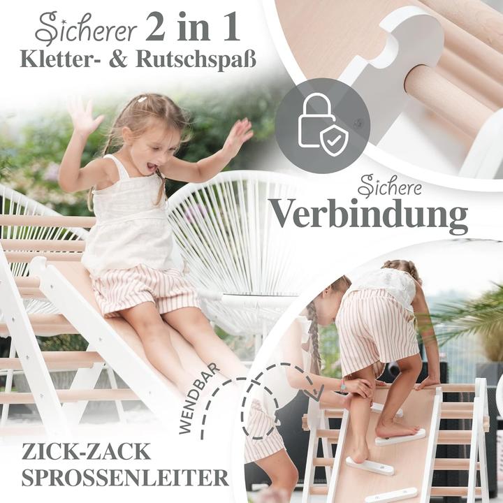 Produktbild Kids Woody Star Kletterdreieck mit Rutsche