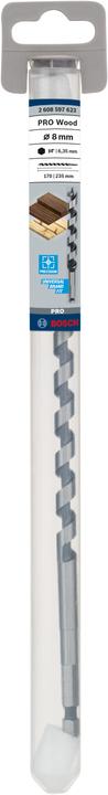 Produktbild Bosch Professional Zubehör PRO Wood Holzschlangenbohrer, 8 x 170 x 235 mm (6.35 mm)