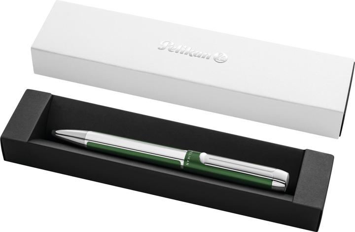 Pelikan Biros PURA K40 confezione regalo verde bosco (Verde foresta, Argento, 1 x)