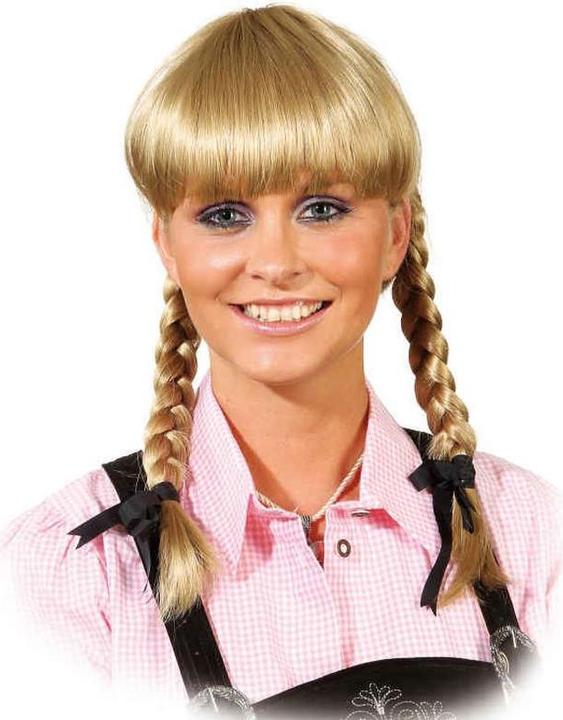 Actual product image Orlob Pigtail wig short w. fringes,blond v