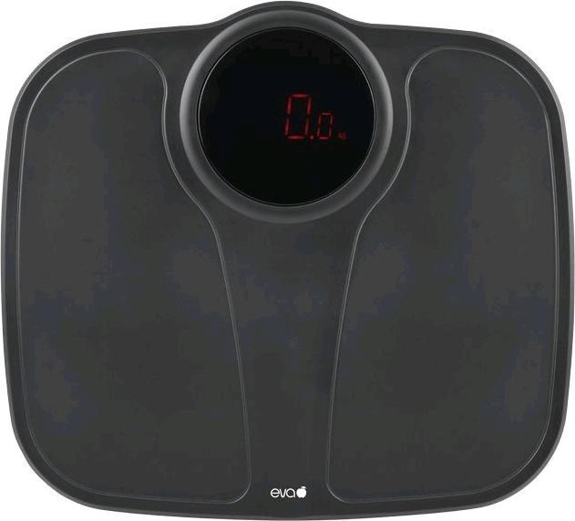 Eva- Kochen und Haushalt Eva Personenwaage200 kg, Schwarz (200 kg)