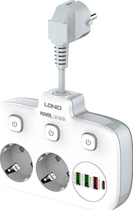 Actual product image Ldnio SE2435 (6 x, USB-A, USB-C)