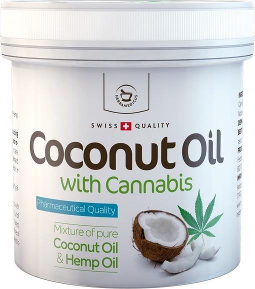 Actual product image Herbamedicus Coconut hemp oil, 250 ml (Body lotion, 250 ml)