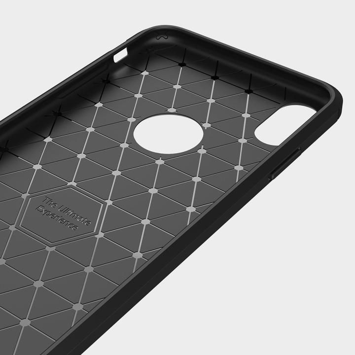 Produktbild Cover-Discount Silikon Gummi Case Metall Carbon Look (Apple iPhone XS Max)