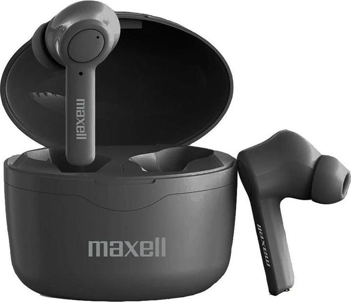 Actual product image Maxell Bass 13 Sync Up Wireless Bluetooth In-Ear Headphones with Charger Case Black (12 h, Wireless)