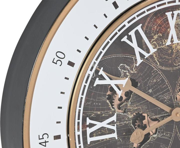 Actual product image Esprit Wall Clock Home Brown Golden Crystal Iron 59 x 8,5 x 59 cm