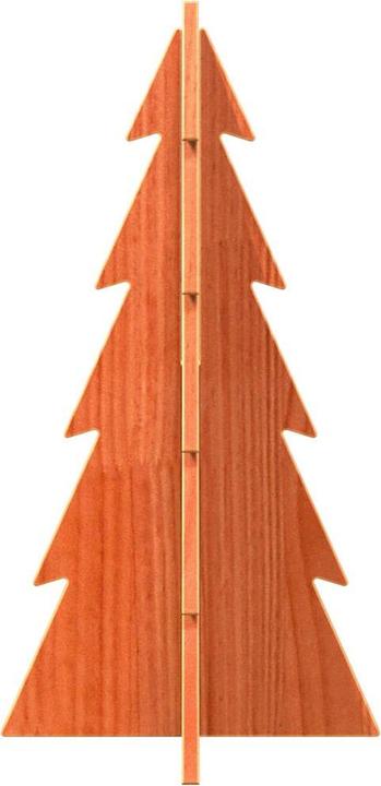 Produktbild VidaXL Weihnachtsbaum Holz Tannenbaum Deko Holzbaum 59,5cm Massivholz Kiefer