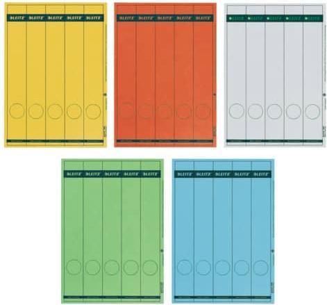 Immagine prodotto Leitz Etichetta dorsale, 39 x 285 mm, lunga, stretta, blu adatta per standard e cartone duro