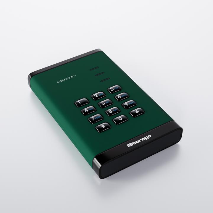 Produktbild iStorage diskAshur3 HDD 2TB - Green (2 TB)
