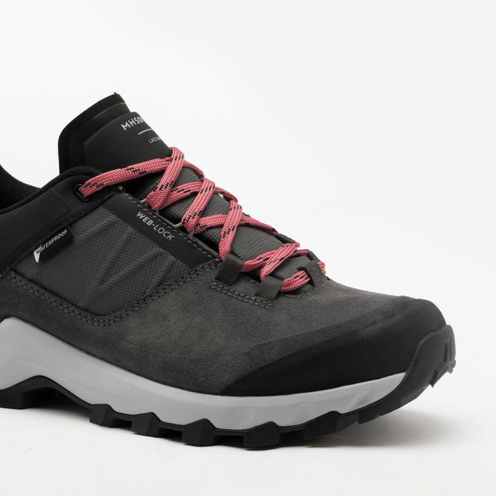 Actual product image Quechua Women's hiking boots waterproof mountain hiking - MH500 grey (40)