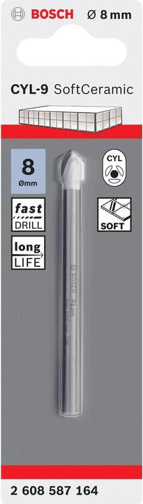 Actual product image Bosch Professional Zubehör Tile drill CYL-9 Ceramic, 8 x 80 mm (8 mm)