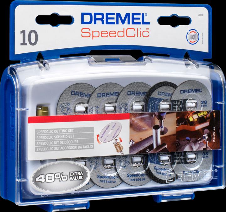 Dremel EZ SpeedClic Schneid-Set (Aufspanndorn, 10 Trennscheiben)