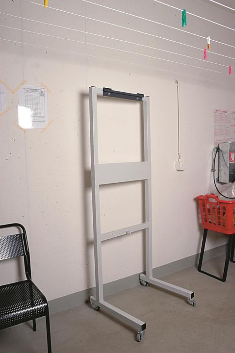 Produktbild Roth-Kippe Fahrbarer Ständer grau mit stabilen Rollen
