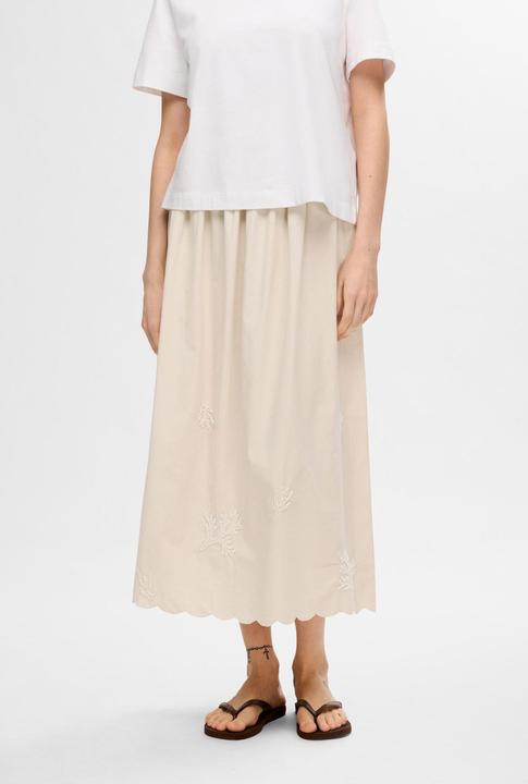 Actual product image Selected Femme Embroidered maxi skirt (38)
