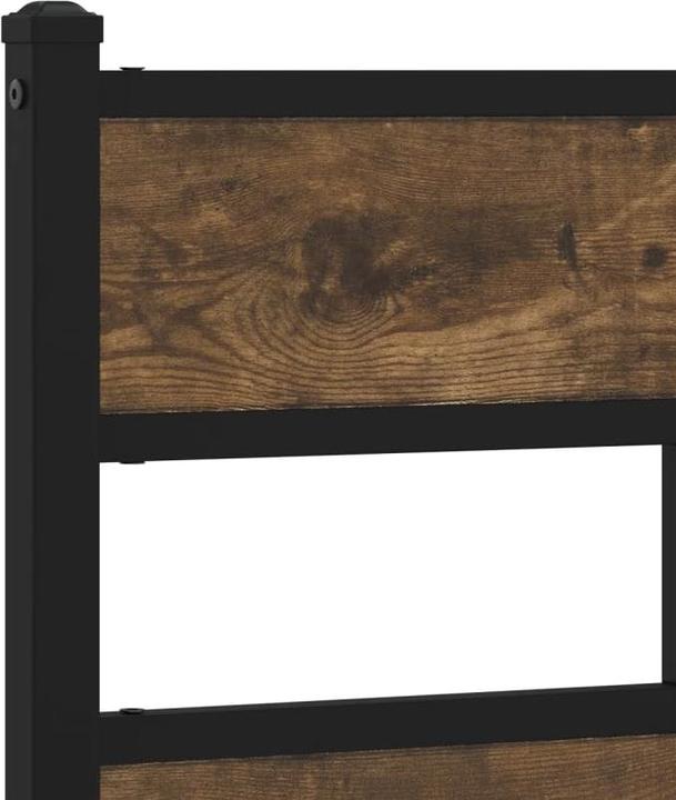 Image du produit VidaXL Lit métallique Lit sommier à lattes Cadre de lit double sans matelas 140x200cm (140 x 200)