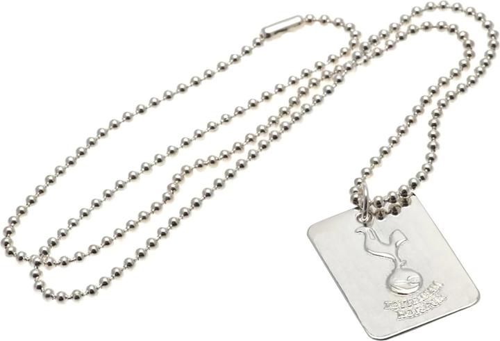 Produktbild Tottenham Hotspur FC versilbertes Dog Tag und Kette (100% Metall)