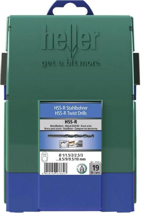 Produktbild Heller HSS Metall-Spiralbohrer-Set 19 (1.0-10 mm)