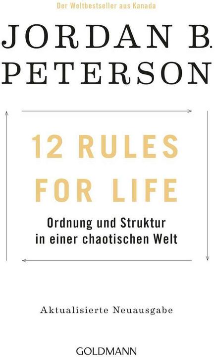 Produktbild 12 Rules For Life (Deutsch, Jordan B. Peterson, 2019)