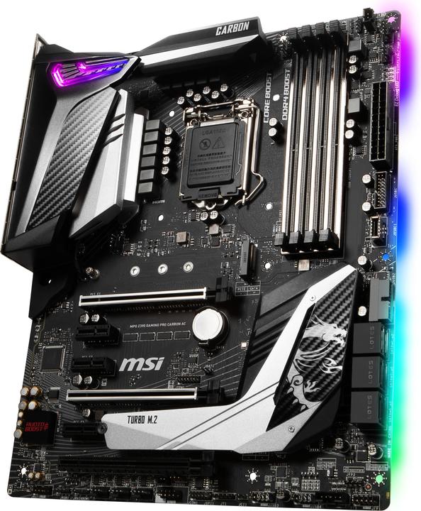 Actual product image MSI MPG Z390 Gaming Pro Carbon AC (LGA 1151, Intel Z390, ATX)
