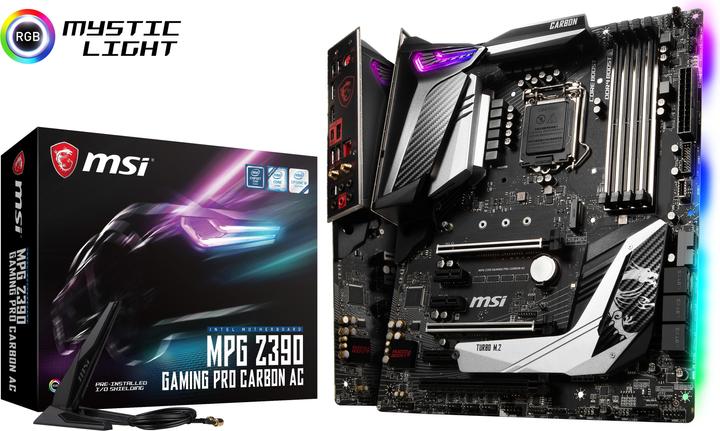 Actual product image MSI MPG Z390 Gaming Pro Carbon AC (LGA 1151, Intel Z390, ATX)