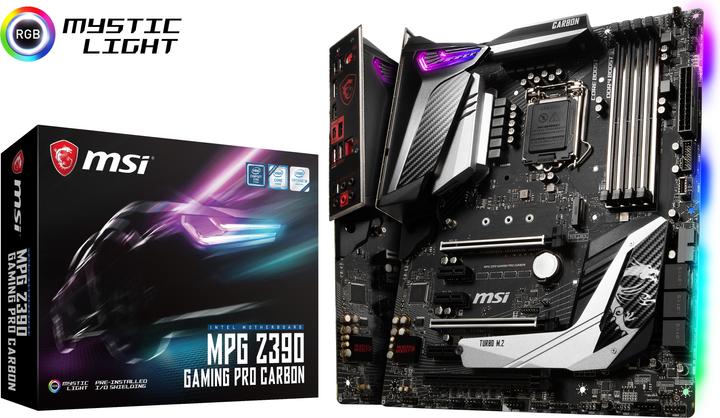 Actual product image MSI MPG Z390 Gaming Pro Carbon (LGA 1151, Intel Z390, ATX)