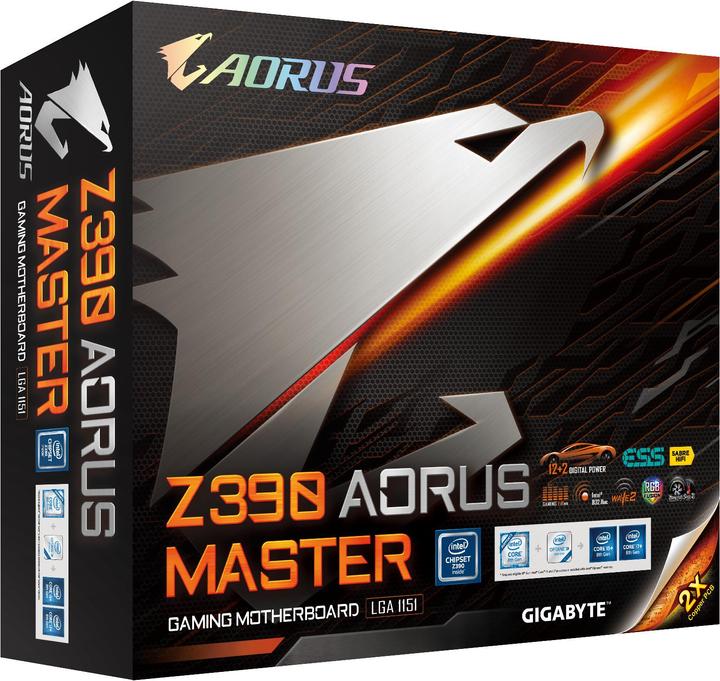 Produktbild Gigabyte Z390 Aorus Master (LGA 1151, Intel Z390, ATX)