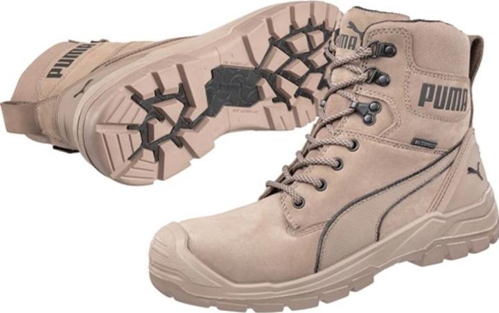 Actual product image Puma Safety boot CONQUEST STONE HIGH size 41 stone S3 CI HI HRO SRC DIN EN ISO 20345 nubuck leather (S3, 41)