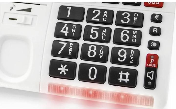 Actual product image Geemarc CL610 Corded emergency telephone with SOS wristband